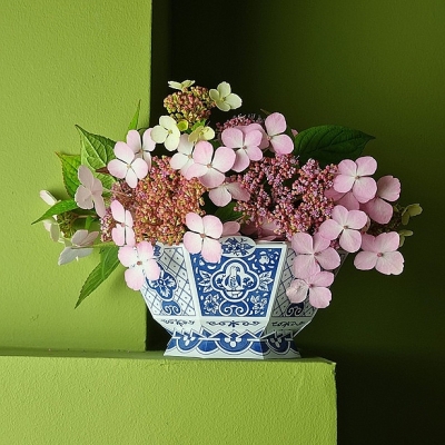 Delftsblauwe Bloemenschaal Piet Design