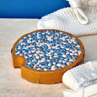 Beschuit met blauwe muisjes Piet Design